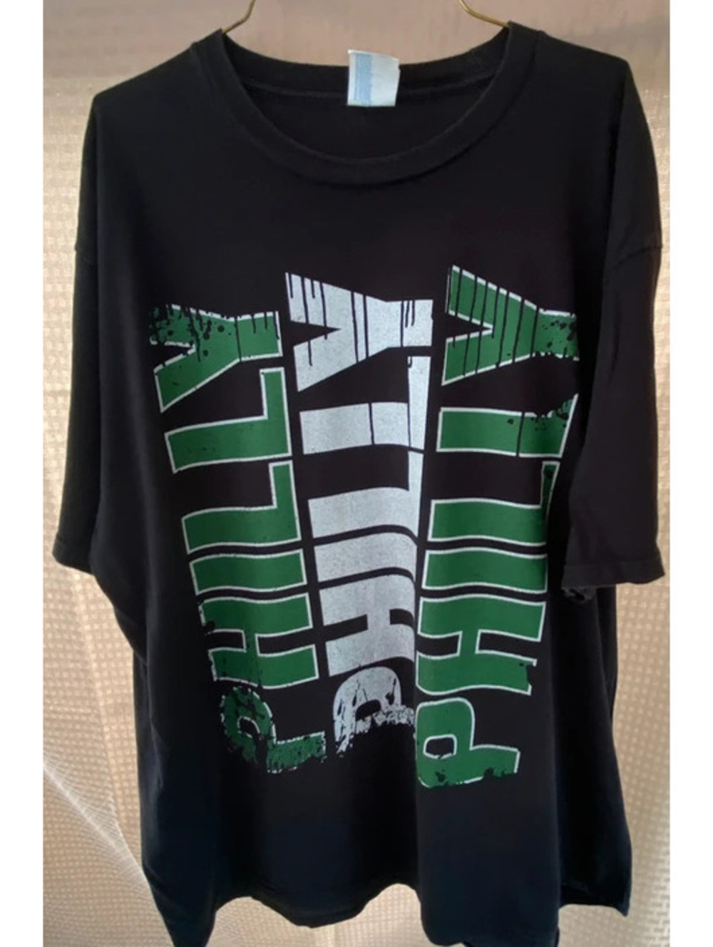 Philadelphia Eagles Black Graphic "Philly Philly" NFL Football Men's T-Shirt XL